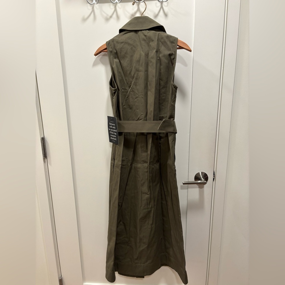 NWT Tuckernuck Chamberlin Sleeveless Army Green Midi Dress - Picture 3 of 4